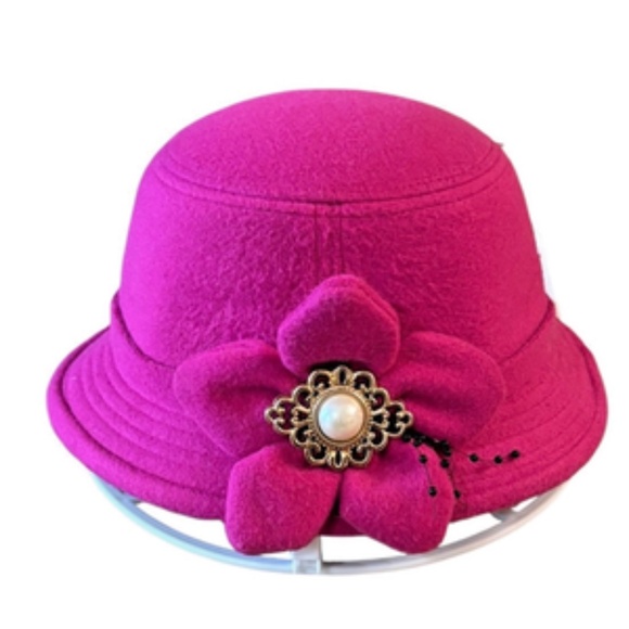 Womens Church Hat Pink One Size Fits All Hat - Picture 7 of 9